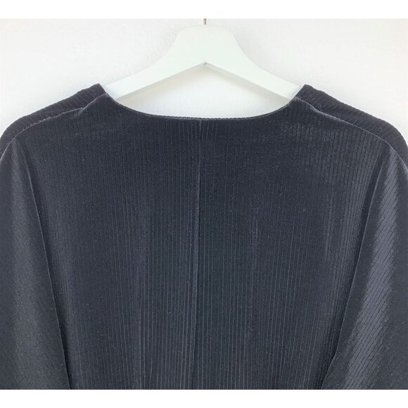 NWT Good American Dolman Velour Top In Black Size 2 - Picture 7 of 13